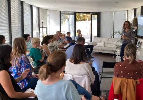 Joëlle Touré, general delegate of the think tank, introducing the session