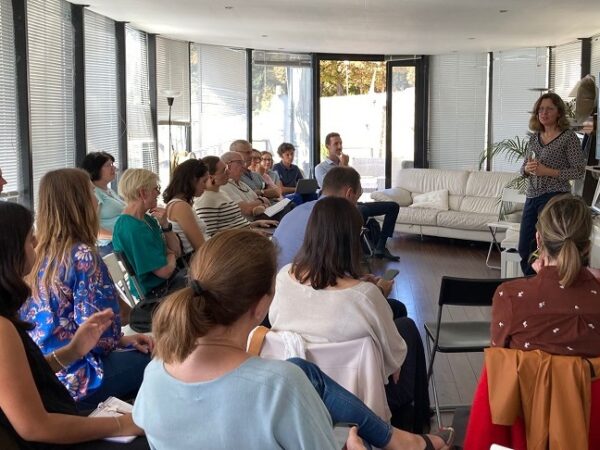 Joëlle Touré, general delegate of the think tank, introducing the session
